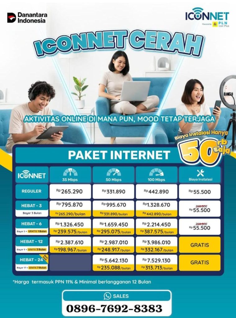 Brosur Iconnet Paket Reguler